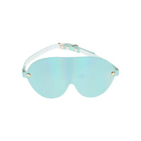 sunglass shape blindfold in blue