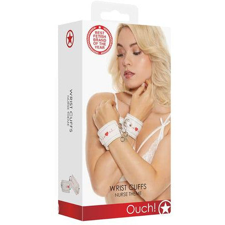 ouch wrist cuffs nurse theme by shots source adult toys