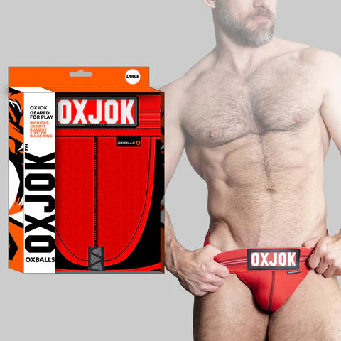 men's jockstrap undies red