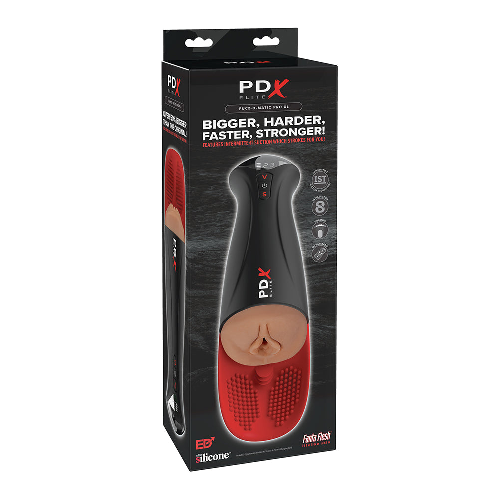 vagina masturbator with ball sensation ledge in black case on box cover