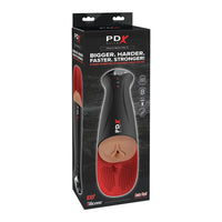 vagina masturbator with ball sensation ledge in black case on box cover