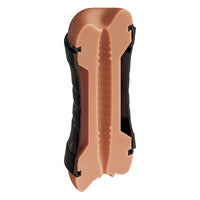 pdx double ended vagina masturbator with black hard case inner texture