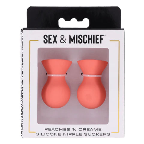 peach nipple suckers in box packaging