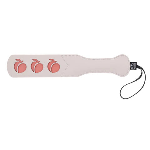 light pink paddle with 3 impression peaches 