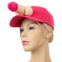 pink and beige penis baseball cap 