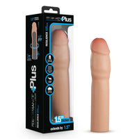 realistic penis extension 1.5" thicker, 1.5 height