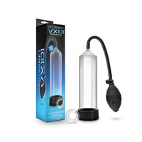 clear tube with black bulb handle penis pump