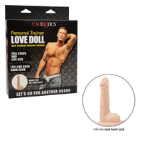 male shirtless with jeans and dildo on box
