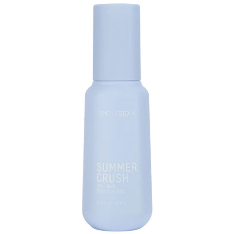 Light blue bottle labeled 'Summer Crush' on a white background
