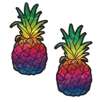 pineapple nipple pasties in rainbow
