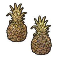 pineapple nipple pasties in gold