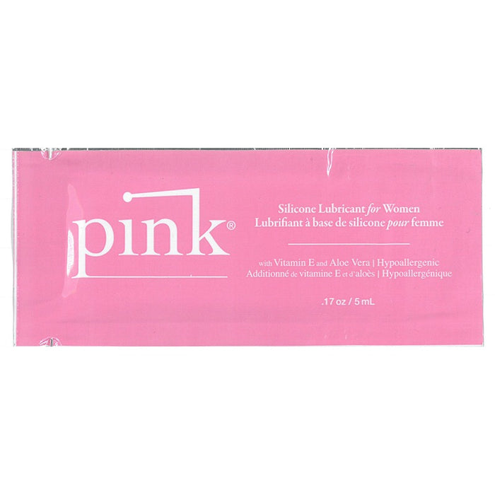 pink sampler pack of pink silicone lubricant 