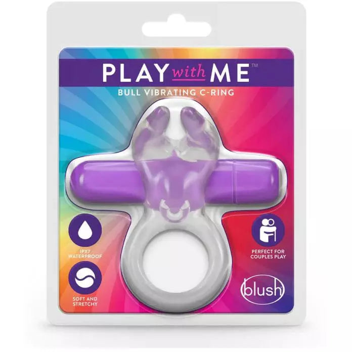 clear package with jelly cock ring and purple bullet