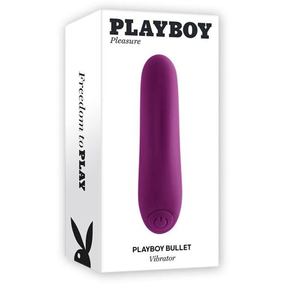 playboy box with picture of purple vibrating rechargeable bullet