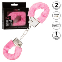 playful metal faux furry hand cuffs by california exotics source adult toys