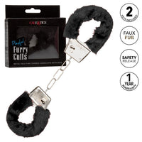 playful metal faux furry hand cuffs by california exotics source adult toys