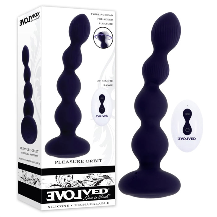 purple bumpy rippled anal vibrating plug