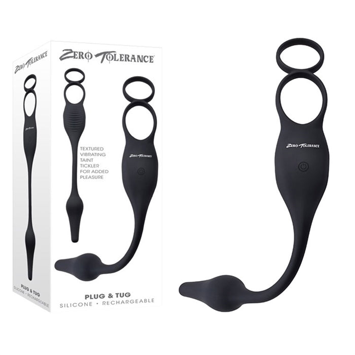Plug & Tug Cock Ring with Anal Probe | Source Adult Toys Plug & Tug Cock Ring with Anal Probe | Source Adult Toys