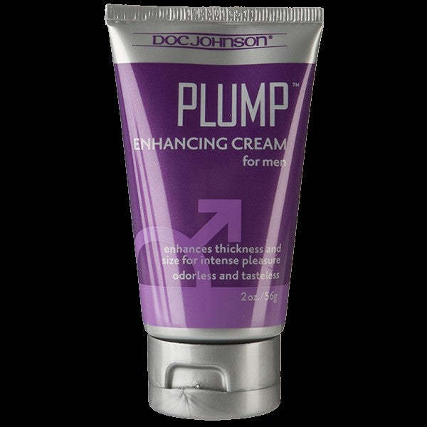 purple and silver tube of plump enhancing cream for men