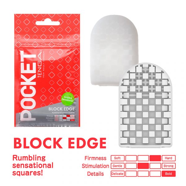 block edge disposable masturbator