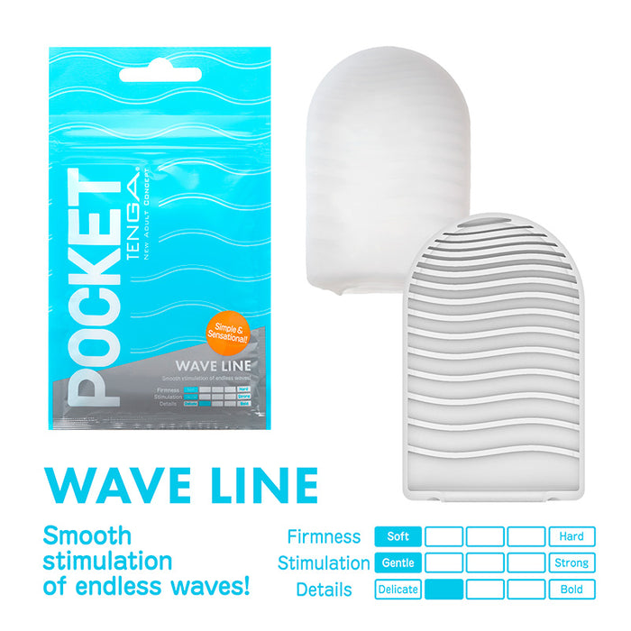 wave line disposable masturbator