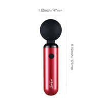 Red wand clitoral vibrating massager measurement photo