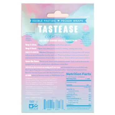 Tastease Edible Pasties or Penis Wrap Cotton Candy by Sex Candy