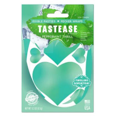 Tastease Edible Pasties or Penis Wrap Pepermint by Sex Candy