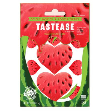 Tastease Edible Pasties or Penis Wrap Watermelon by Sex Candy