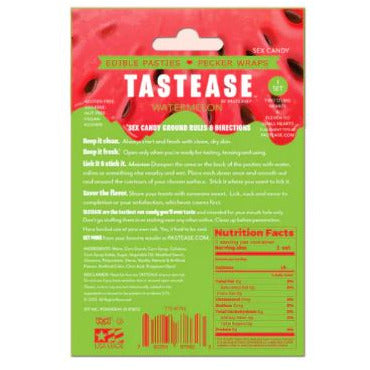 Tastease Edible Pasties or Penis Wrap Watermelon by Sex Candy