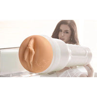 presale vanna bardot vagina fleshlight masturbator, female with brown hair and white lingerie