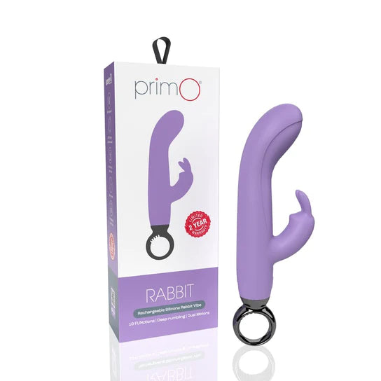purple vibrator with g spot and bunny clit stim with finger ring loop
