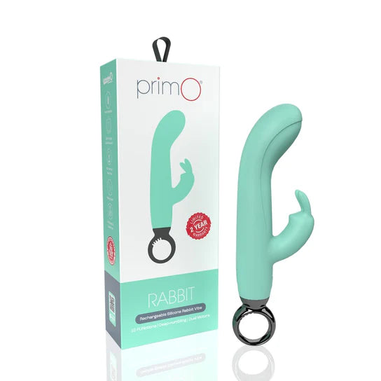 green vibrator with g spot and bunny clit stim with finger ring loop