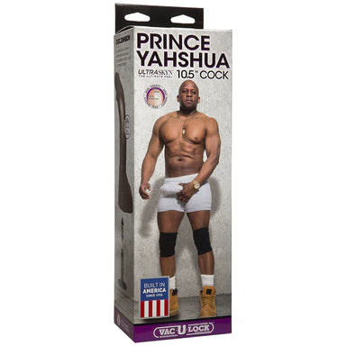 a grey display box depicting a black muscular man in white underwear, black knee pads and brown boots.