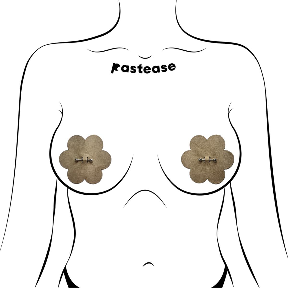 Pierced Nude Flower Petal Pasties by Pastease