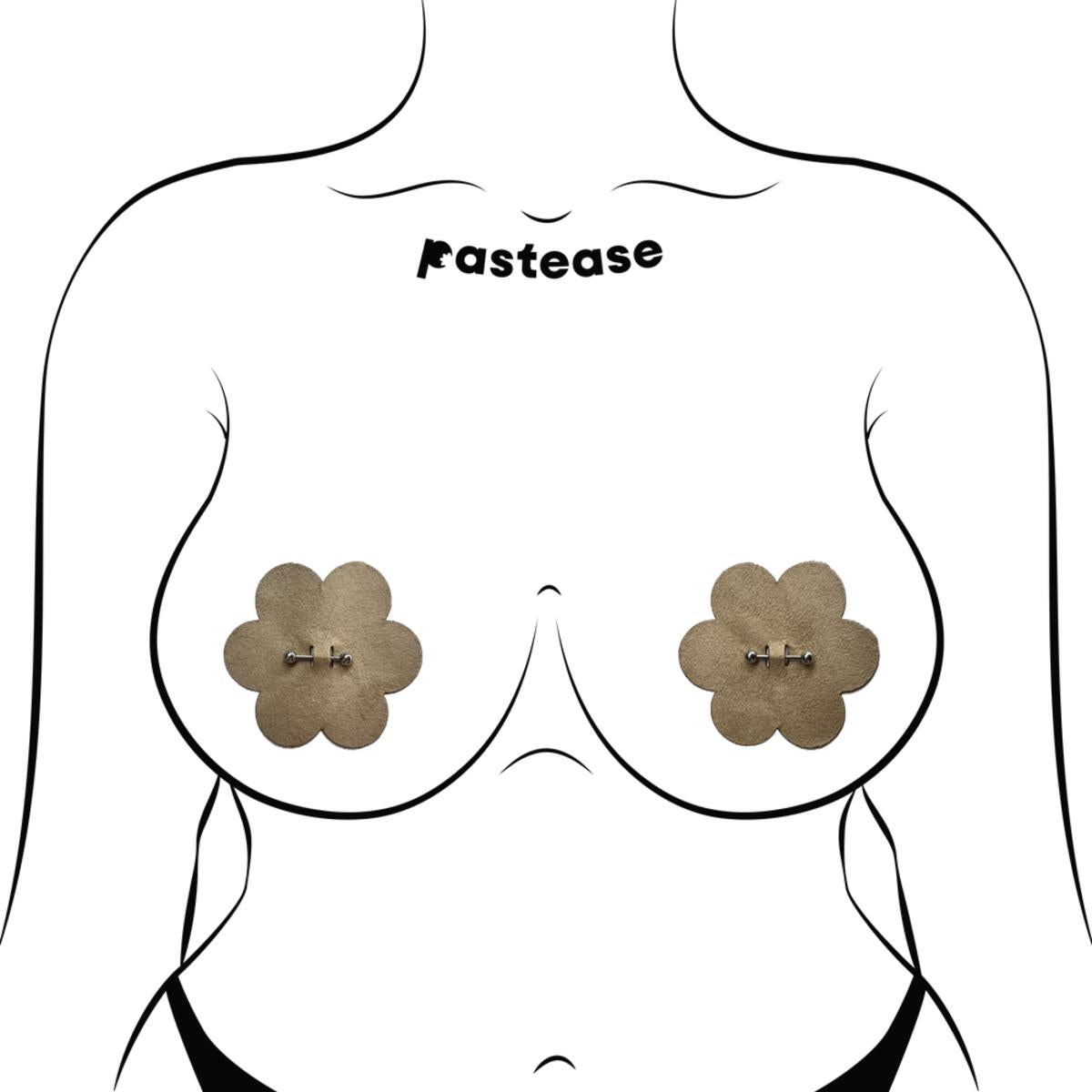 Pierced Nude Flower Petal Pasties by Pastease