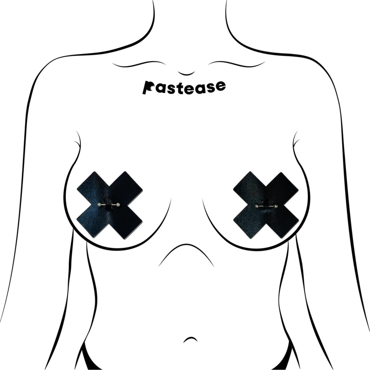 Pierced Liquid Cross Pasties by Pastease