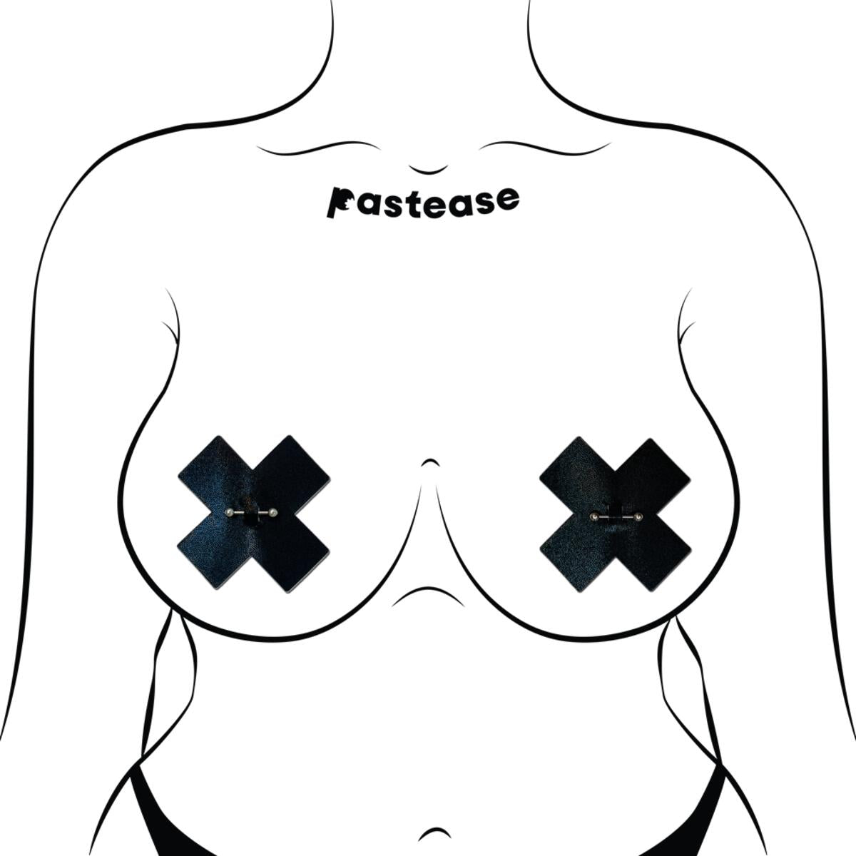 Pierced Liquid Cross Pasties by Pastease