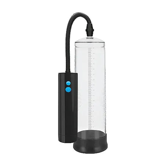clear and black penis pump with remote control