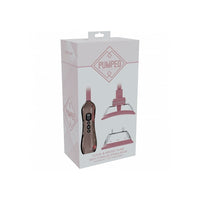 Pumped Vulva & breast pump and breast massage kit in its original retail packaging, featuring a white box with pink accents and product illustrations.