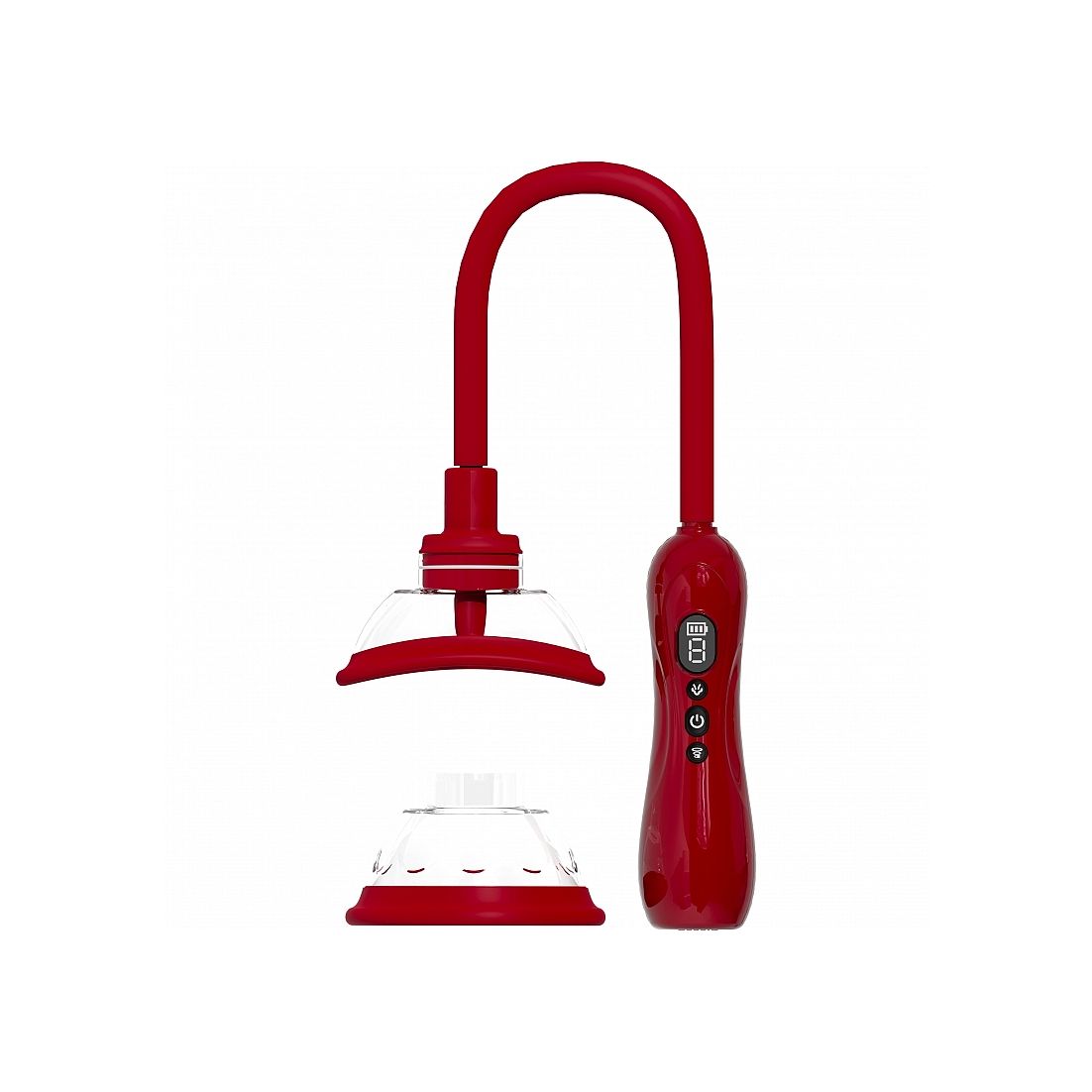 Pumped Vulva & breast pump and breast massage kit on white background