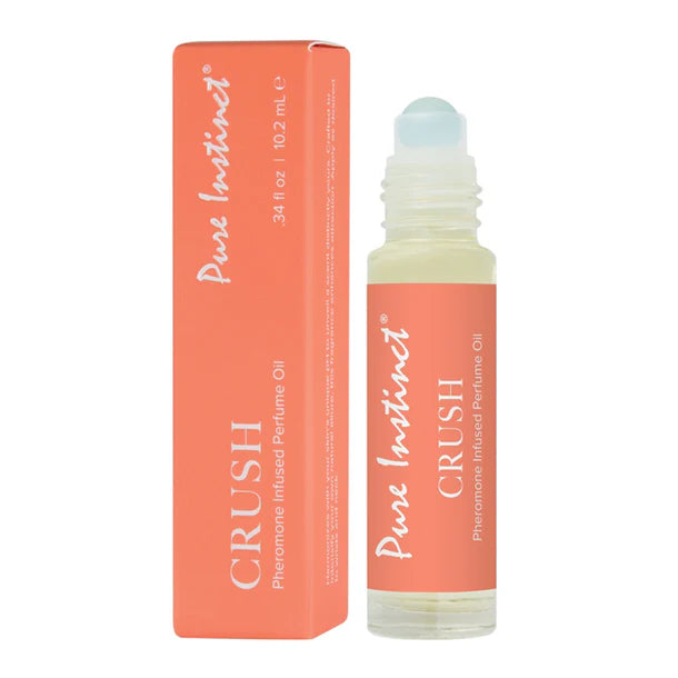 roll on pheromon perfume oil in orange box and bottle