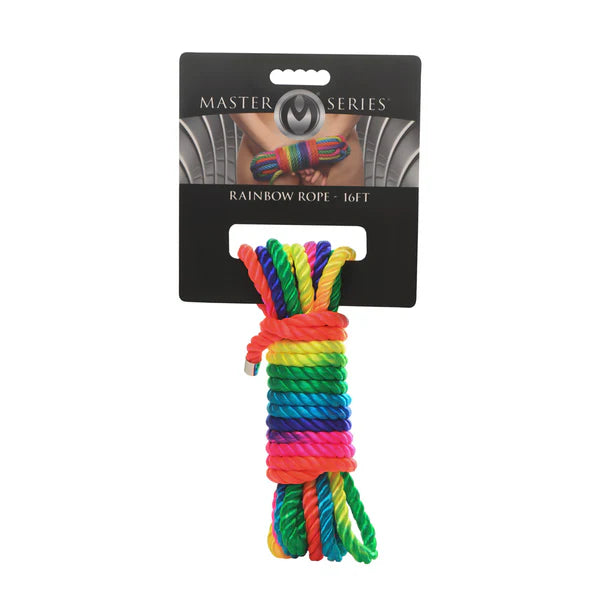 Rainbow rope on a packaging card with 'Master Series' branding.