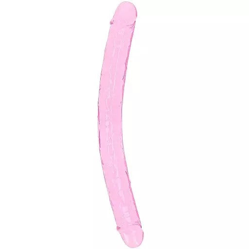 pink 18" jelly double ended dildo