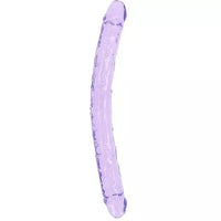 purple 18" jelly double ended dildo