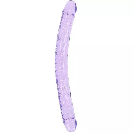 purple 18" jelly double ended dildo