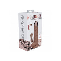 RealRock product packaging with a 6-inch dildo on a white background