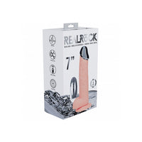 RealRock product packaging with a 7-inch dildo on a white background