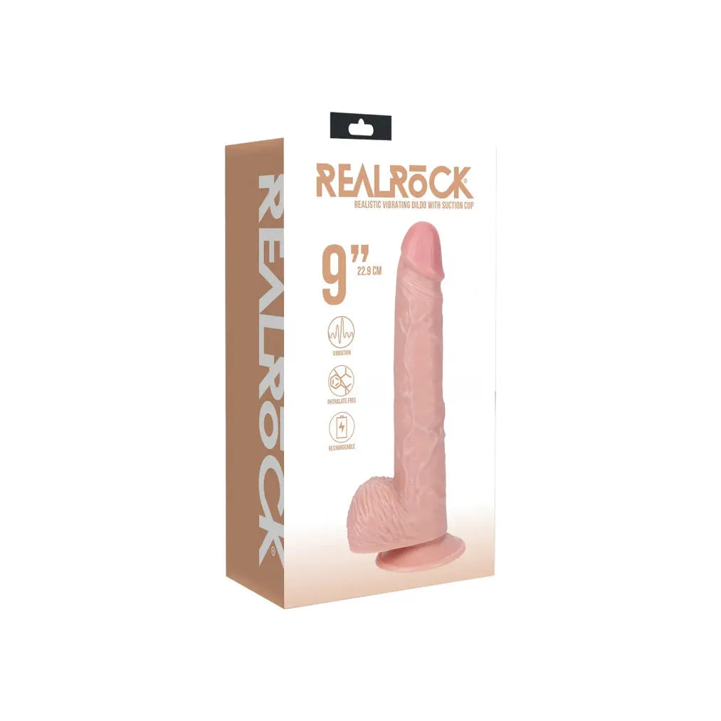 realistic dildo with balls 9 inches 