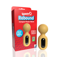 Screaming O Rebound Compact Power Wand packaging with product on a white background